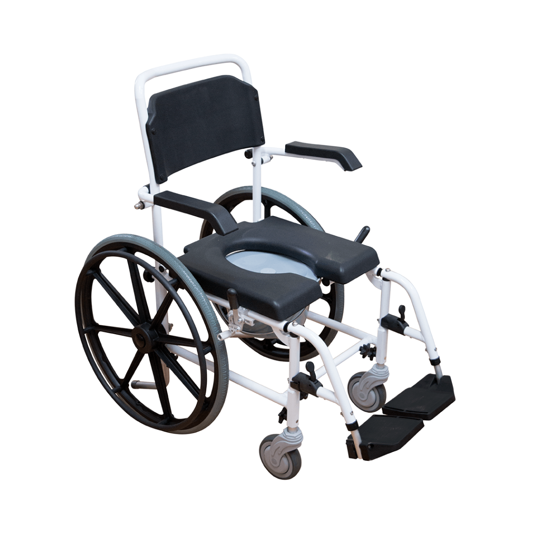 Aspire 440mm Aluminium Commode Attendant Propelled