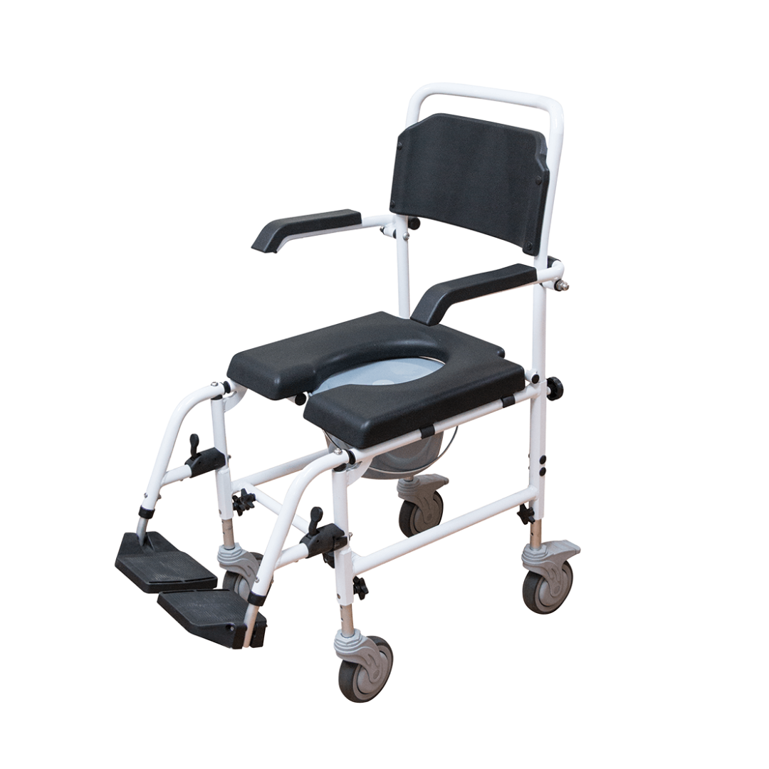 Aspire 440mm Aluminium Commode Attendant Propelled