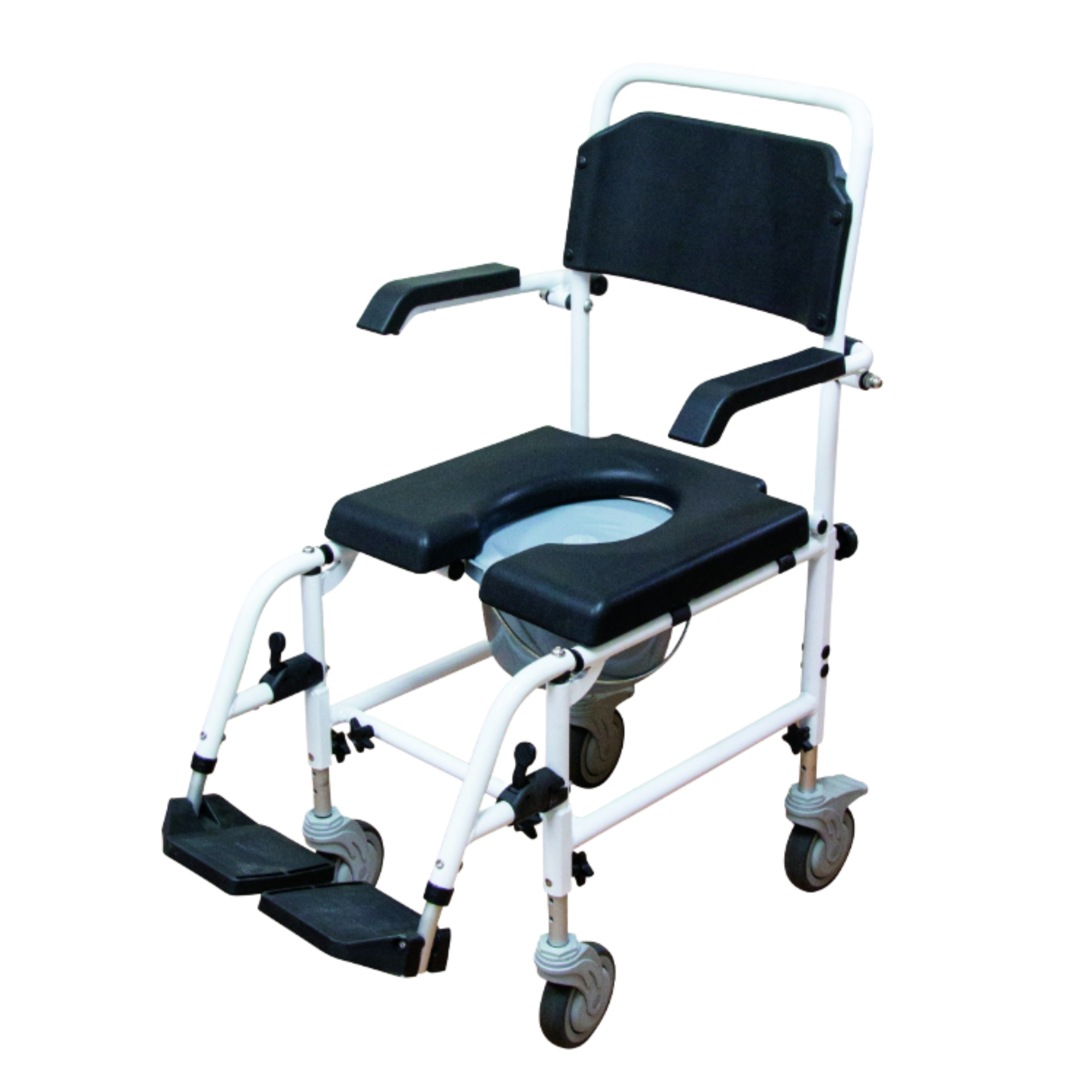 Aspire 440mm Aluminium Commode Attendant Propelled