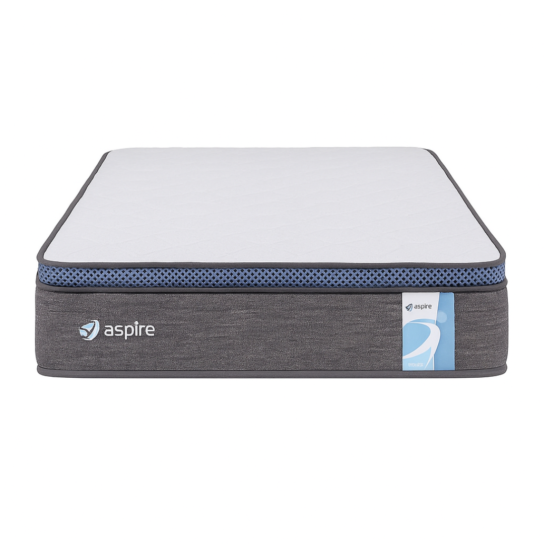 Aspire ComfiMotion Pocket Spring Mattress Portabello Grey Sides