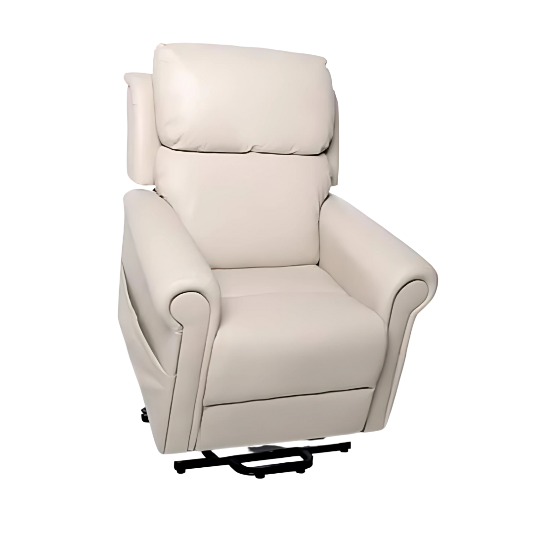 AAL - Quad Motor with Head & Lumbar Power Royale Chadwick Leather Taupe Beige