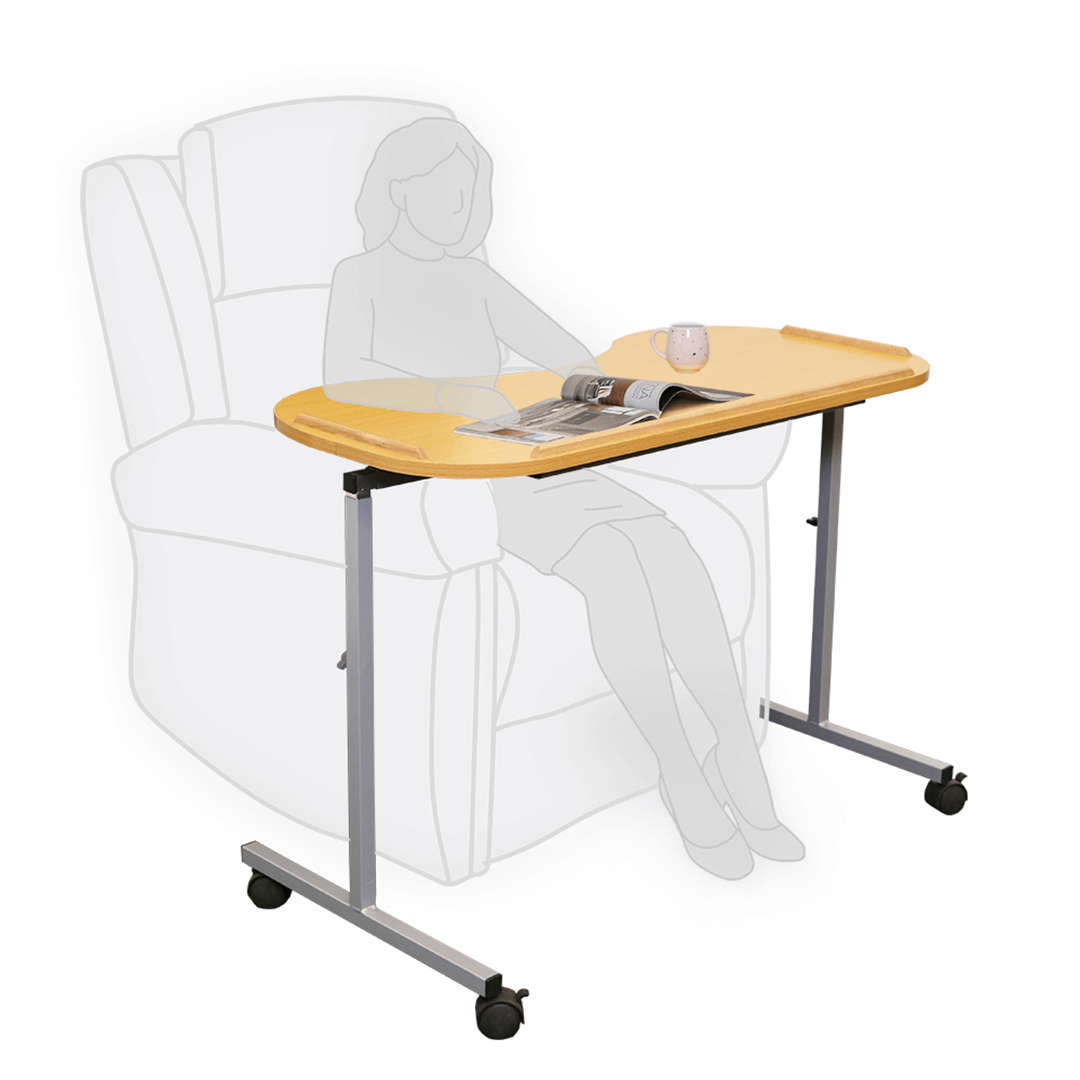 Aspire Overchair Table Beech Laminate