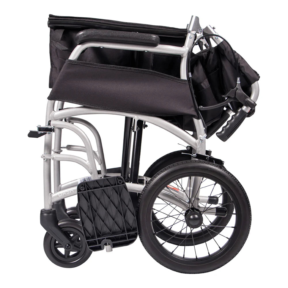 Aspire Vida Folding Manual Wheelchair Green