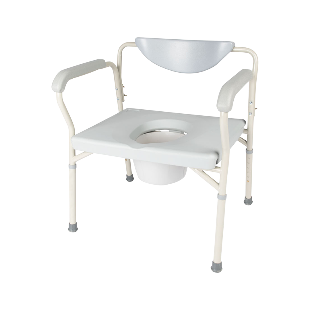 Hero Medical Heavy Duty Commode All-in-One with Padded Back
