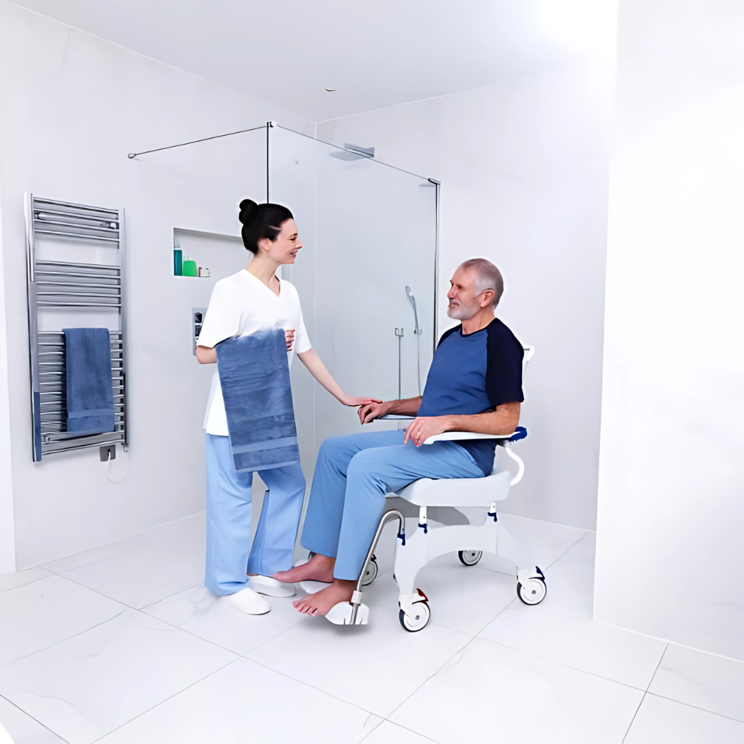 Hero Medical Shower Commode - Aquatec Ocean Ergo Transit