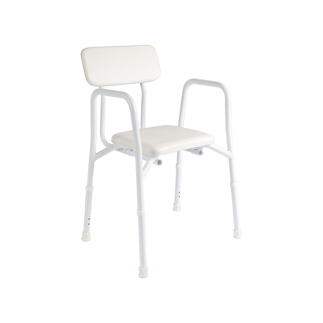 Hero Medical Shower Stool Padded Seat - Aluminium Rust Free