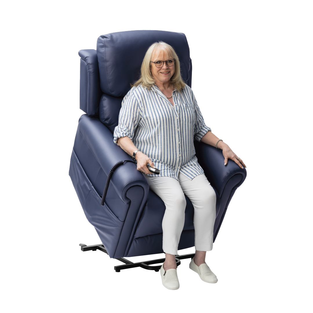 Royale Medical Chadwick Oxford Plush Leather Mini Lift Chair