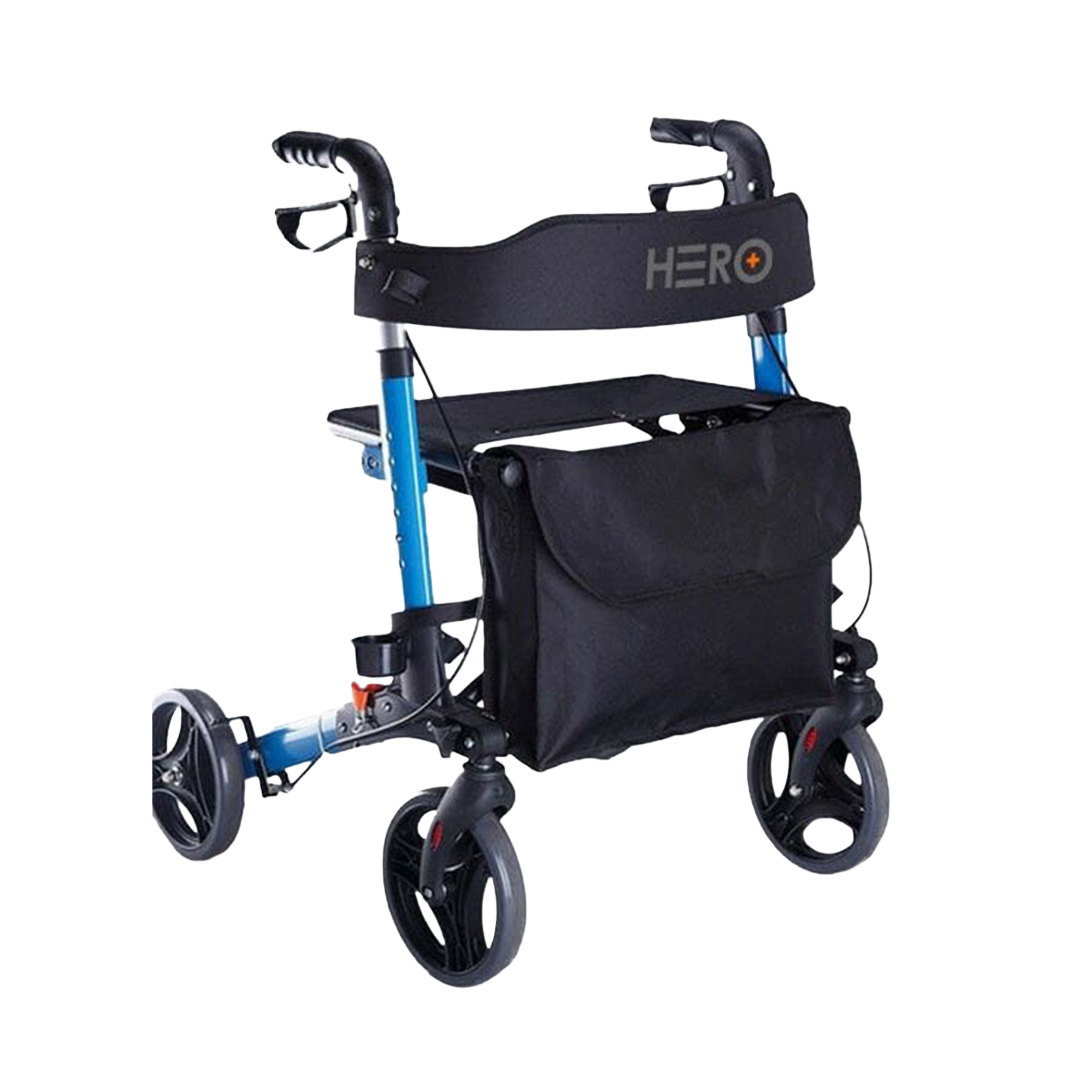 Travel Lite Portable Outdoor Seat Walker with Seat and Bag + Crutch Holder