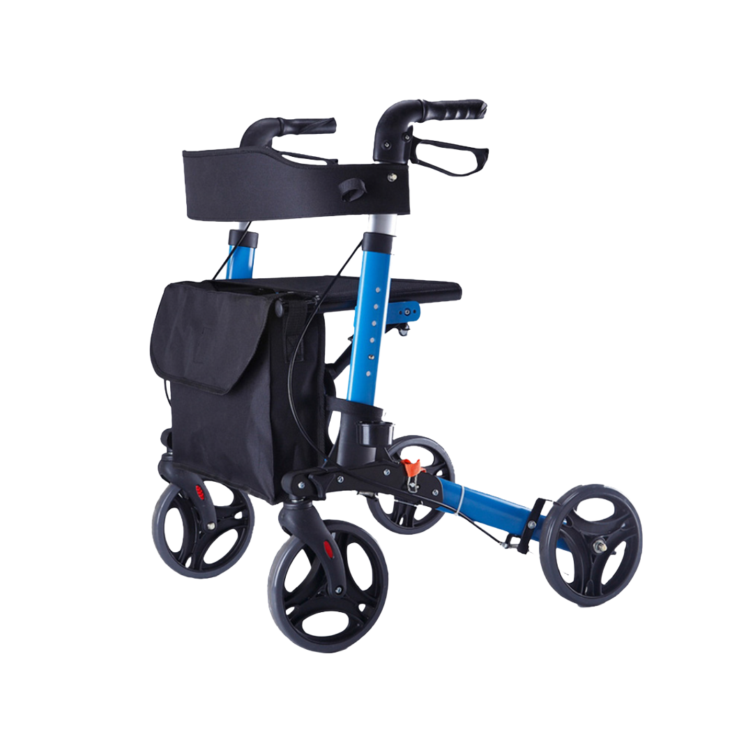 Travel Lite Portable Outdoor Seat Walker with Seat and Bag + Crutch Holder