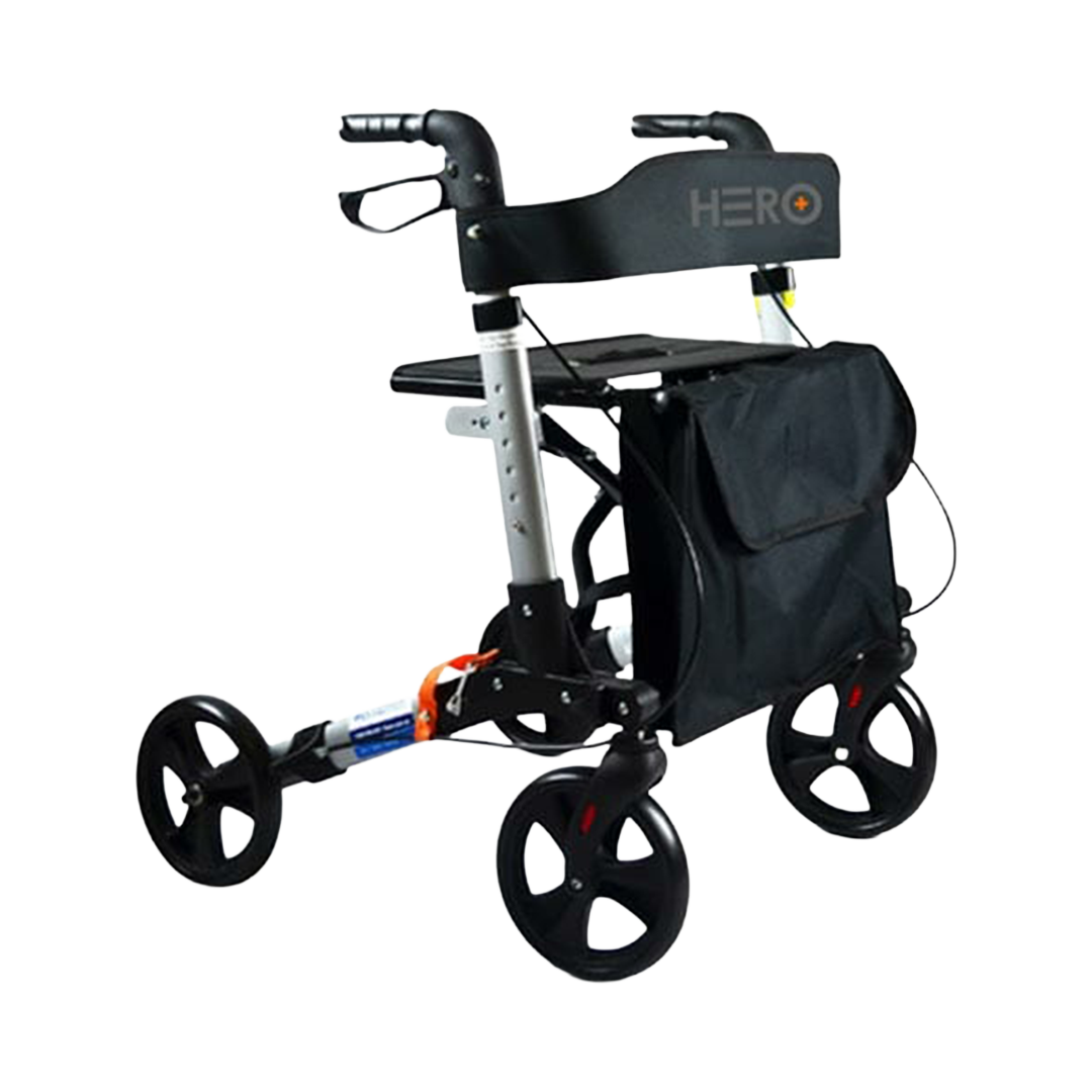 Travel Lite Portable Outdoor Seat Walker with Seat and Bag + Crutch Holder