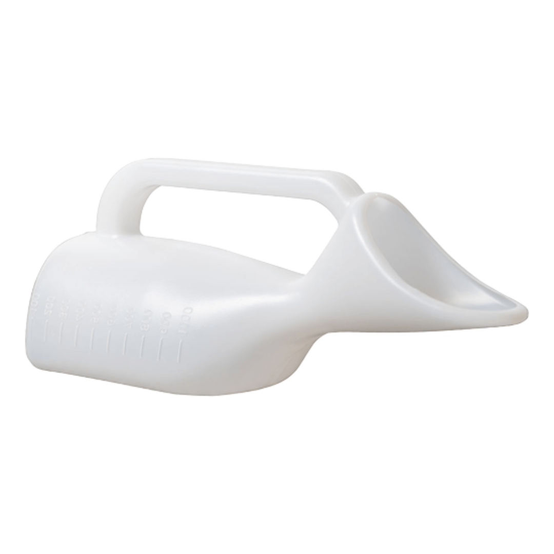 Aspire Female Urinal Cygnet with ergonomic, curved design and stable base, ideal for discreet, comfortable toileting support in home, hospital, or aged care environments.