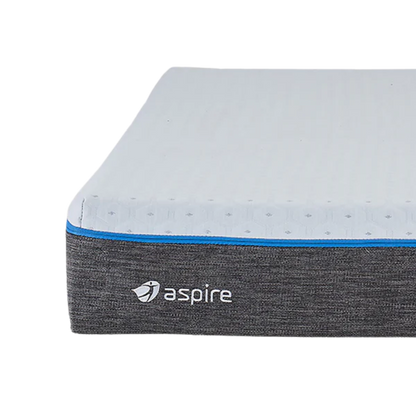 Aspire ComfiMotion Memory Foam Mattress Portobello Grey Sides King Single