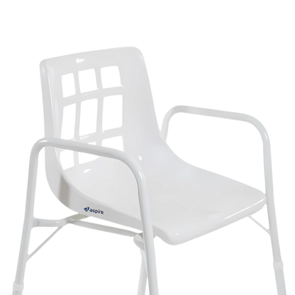 Aspire Shower Chair with Arms Wide Aluminium