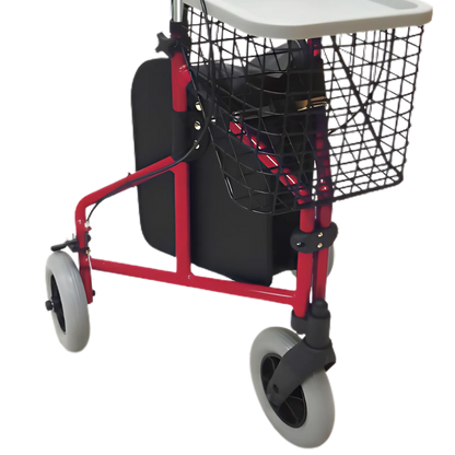 Aspire Tri-Wheel Walker – Lightweight 3-Wheel Rollator with Seat & Storage