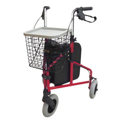 Aspire Tri-Wheel Walker – Lightweight 3-Wheel Rollator with Seat & Storage