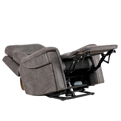 Alivio Donatello Plus Quint Motor Lift Chair in Canyon fabric, featuring five-motor adjustability, lay-flat recline, and ergonomic support for mobility and comfort in aged care or home environments.