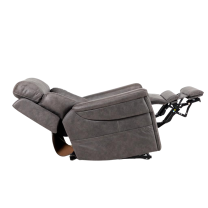 Alivio Donatello Plus Quint Motor Lift Chair in Canyon fabric, featuring five-motor adjustability, lay-flat recline, and ergonomic support for mobility and comfort in aged care or home environments.