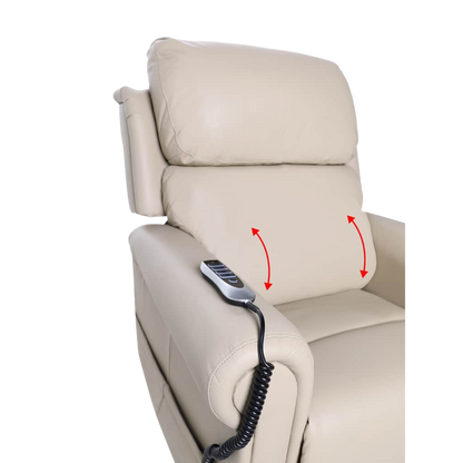 AAL - Quad Motor with Head & Lumbar Power Royale Chadwick Leather Taupe Beige