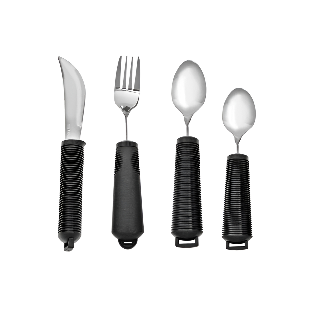 ADL Kitchen - Cutlery Bendable Utensils - Set of 4 (SuperGrip)