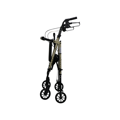 Aspire Flex 6 Adjustable Seat Walker 6" Wheel Champagne