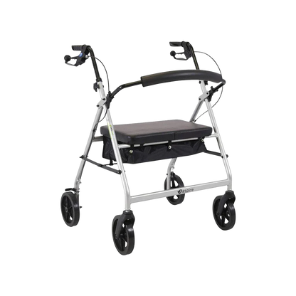 Aspire XL Seat Walker/Rollator Silver