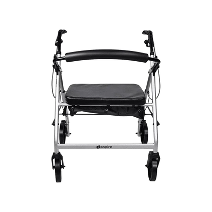 Aspire XL Seat Walker/Rollator Silver