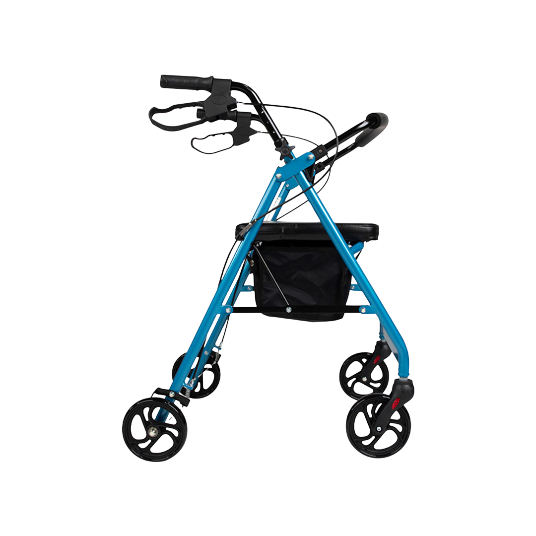 Hero Medical 4-Wheeled Mobility Walker - Walking Frame with Rollator