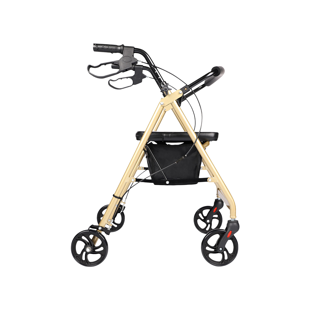 Hero Medical 4-Wheeled Mobility Walker - Walking Frame with Rollator