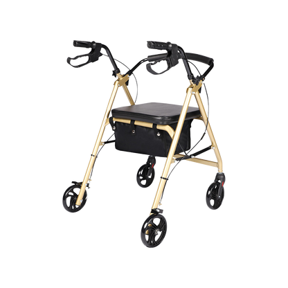 Hero Medical 4-Wheeled Mobility Walker - Walking Frame with Rollator