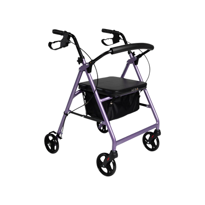 Hero Medical 4-Wheeled Mobility Walker - Walking Frame with Rollator