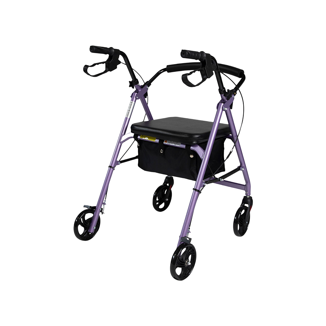 Hero Medical 4-Wheeled Mobility Walker - Walking Frame with Rollator