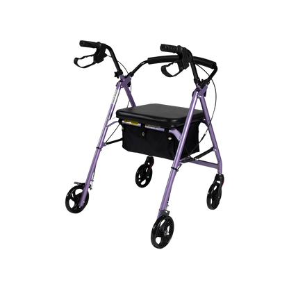 Hero Medical 4-Wheeled Mobility Walker - Walking Frame with Rollator