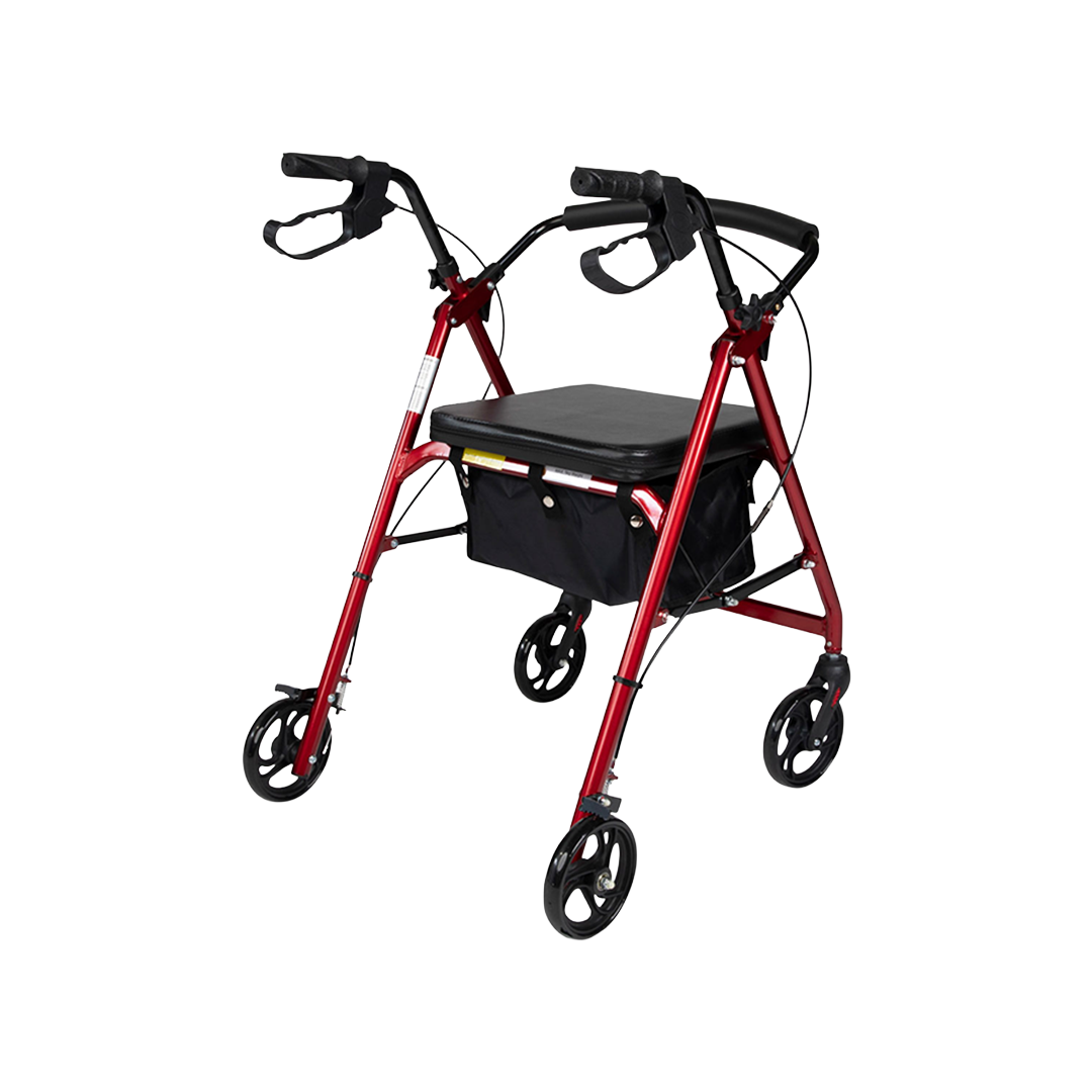 Hero Medical 4-Wheeled Mobility Walker - Walking Frame with Rollator