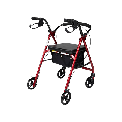 Hero Medical 4-Wheeled Mobility Walker - Walking Frame with Rollator