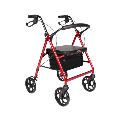 Hero Medical Quad Seat Walker - 8 inch wheels