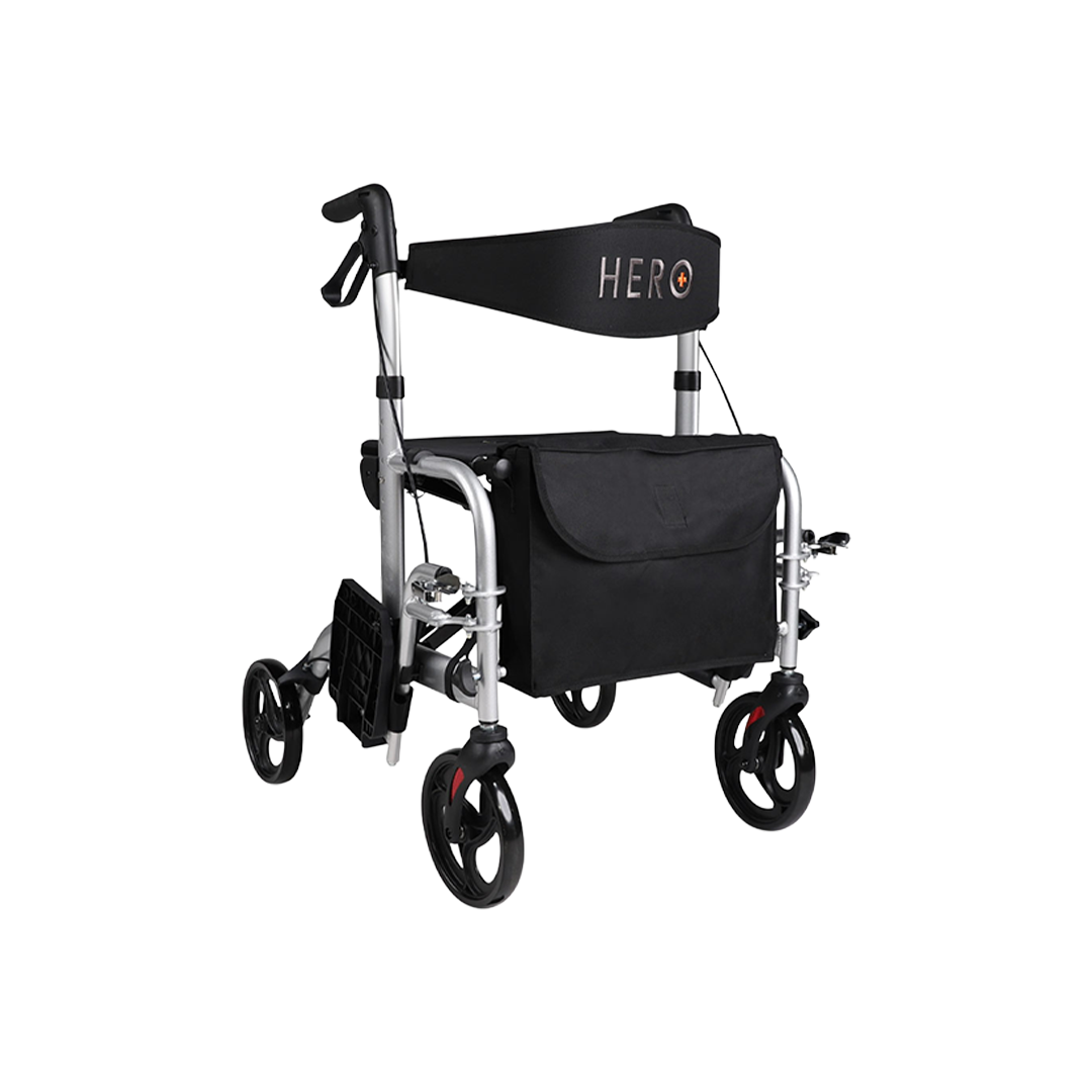 Hero Medical Wheelchair/Rollator - Fusion 2 in 1