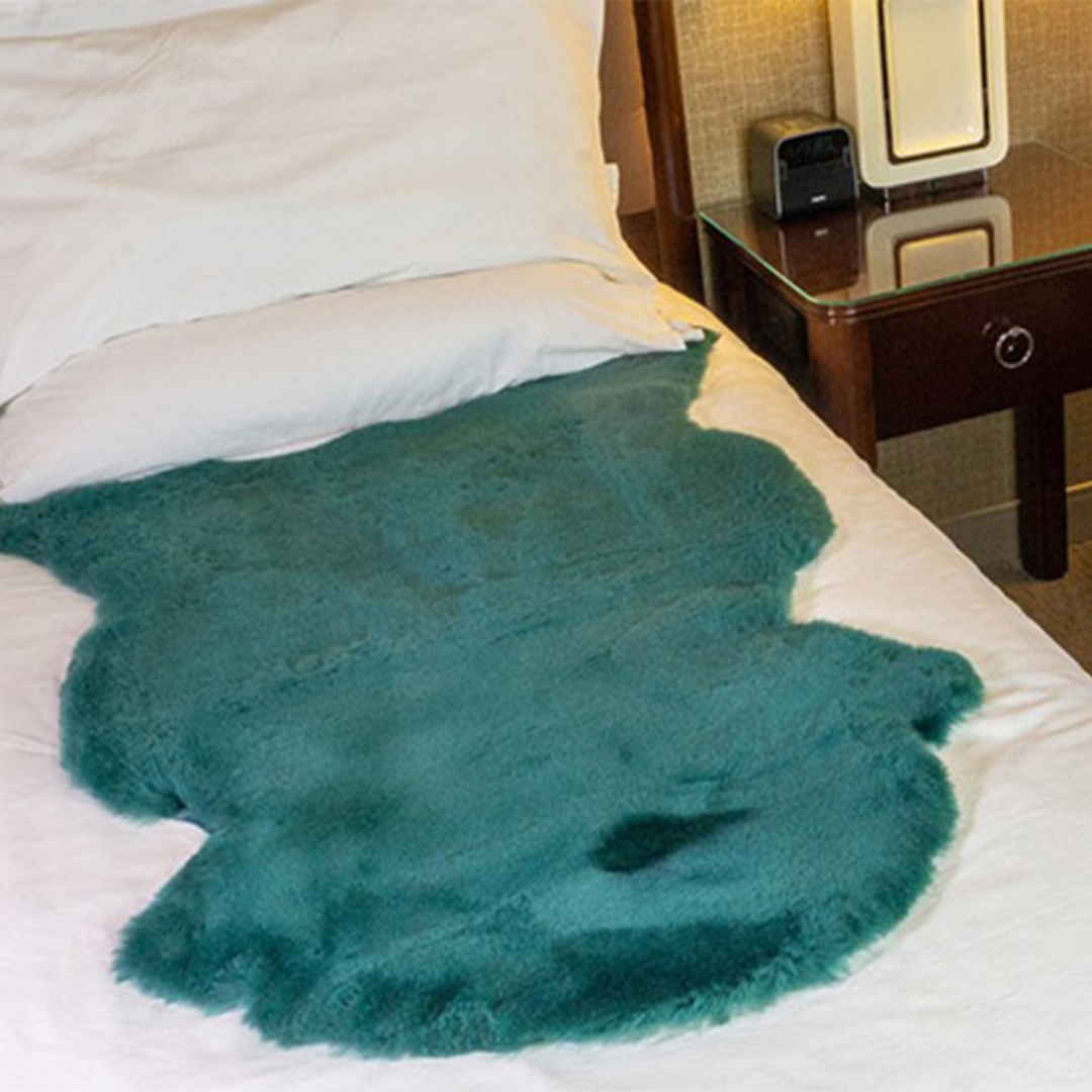 Sheepskin Medical - Wild Goose Sheepskin Rug Overlay Green