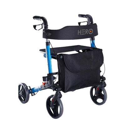 Travel Lite Portable Outdoor Seat Walker with Seat and Bag + Crutch Holder