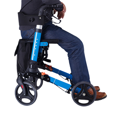 Travel Lite Portable Outdoor Seat Walker with Seat and Bag + Crutch Holder