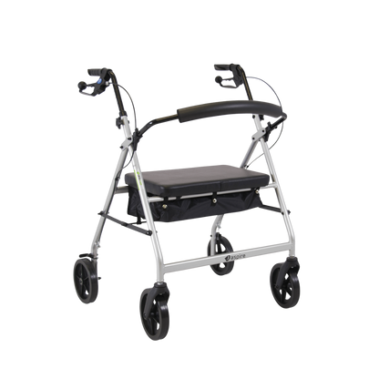 Aspire Xl Seat Walker/Rollator Silver Walking Aids