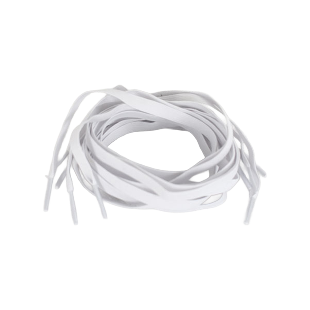 White Elastic Shoe Laces